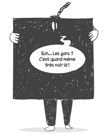 aplat de noir